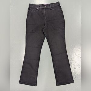 Gloria Vanderbilt MISSY 10 SHORT in black bootcut wide leg